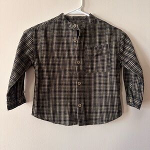 Zara - Plaid Button-Up Shirt 4T - Like New